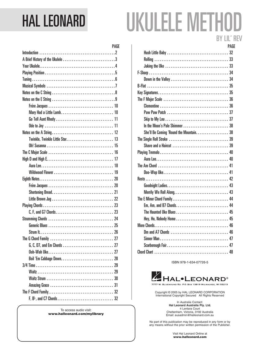 Hal Leonard Ukulele Method Book 1 - sample page 2