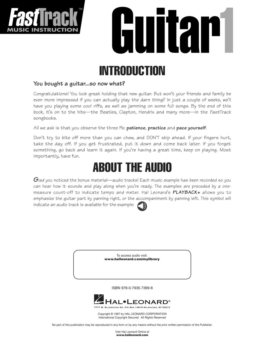 FastTrack Guitar Method Starter Pack - sample page 2