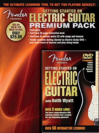 Product Cover for Fender Presents Getting Started on Electric Guitar – Premium Pack