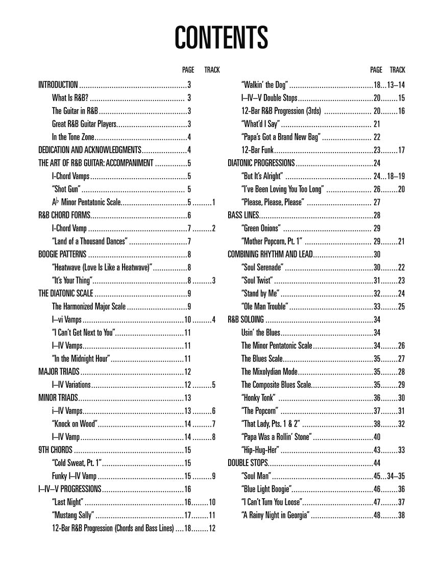 R&B Guitar Method - sample page 1