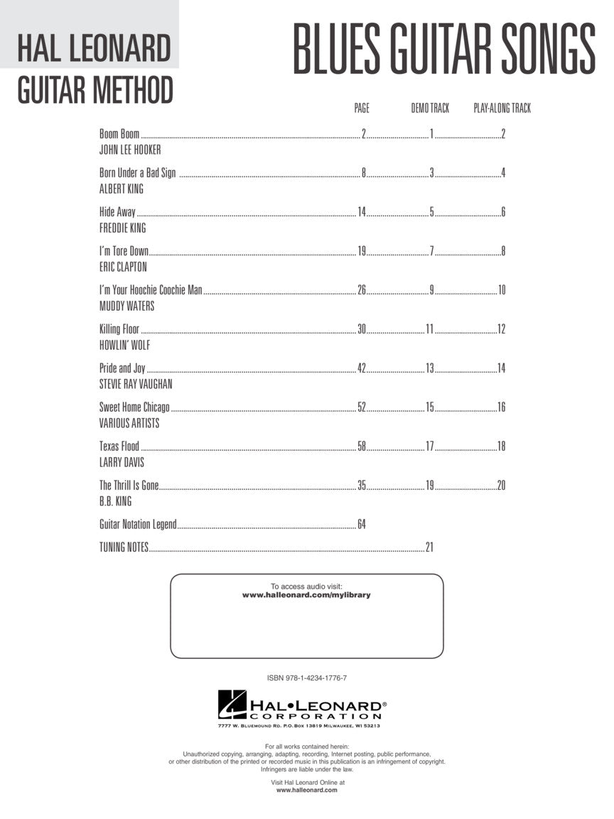 Blues Guitar Songs - sample page 2