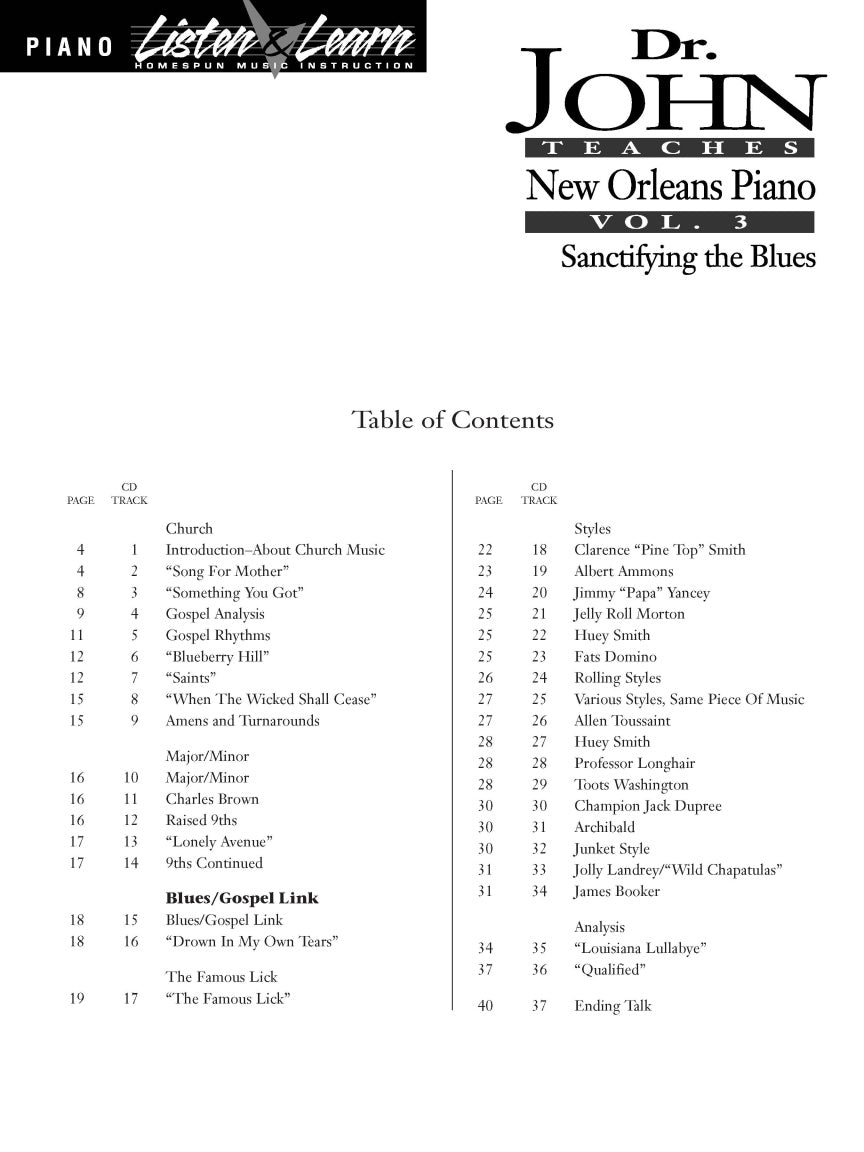 Dr. John Teaches New Orleans Piano – Volume 3 - sample page 2