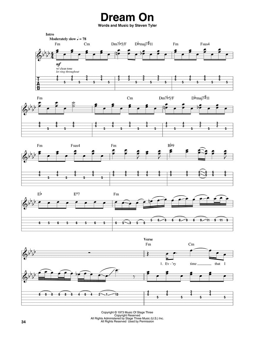 Aerosmith Classics - sample page 3