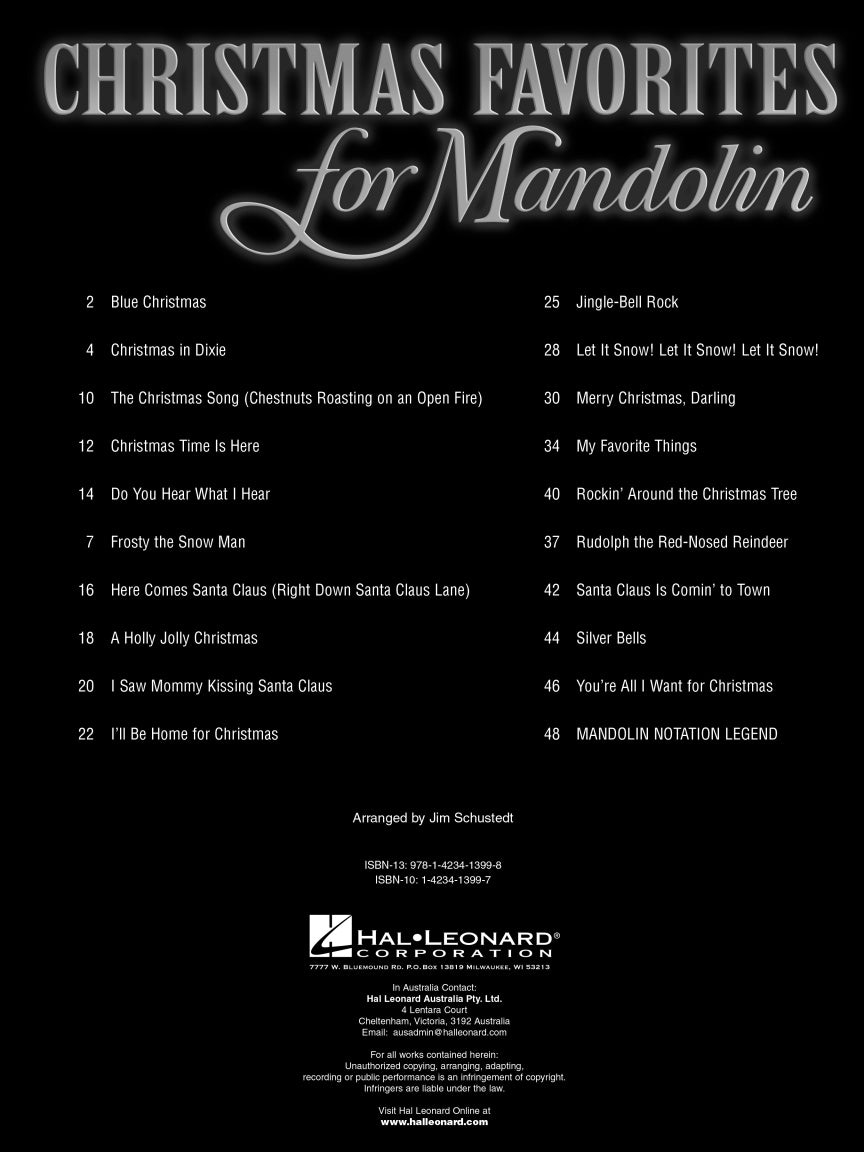 Christmas Favorites for Mandolin - sample page 2