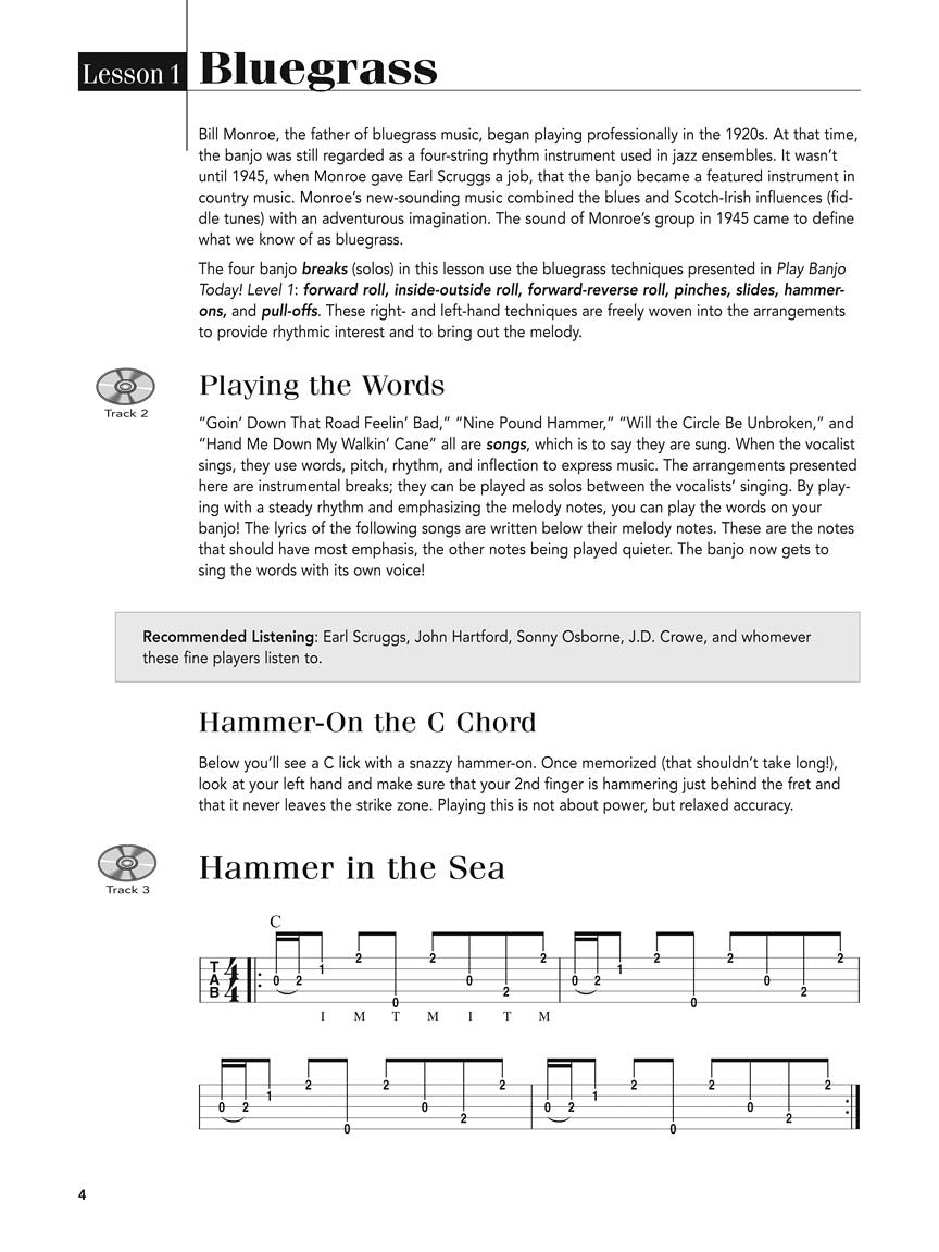 Play Banjo Today! - sample page 3
