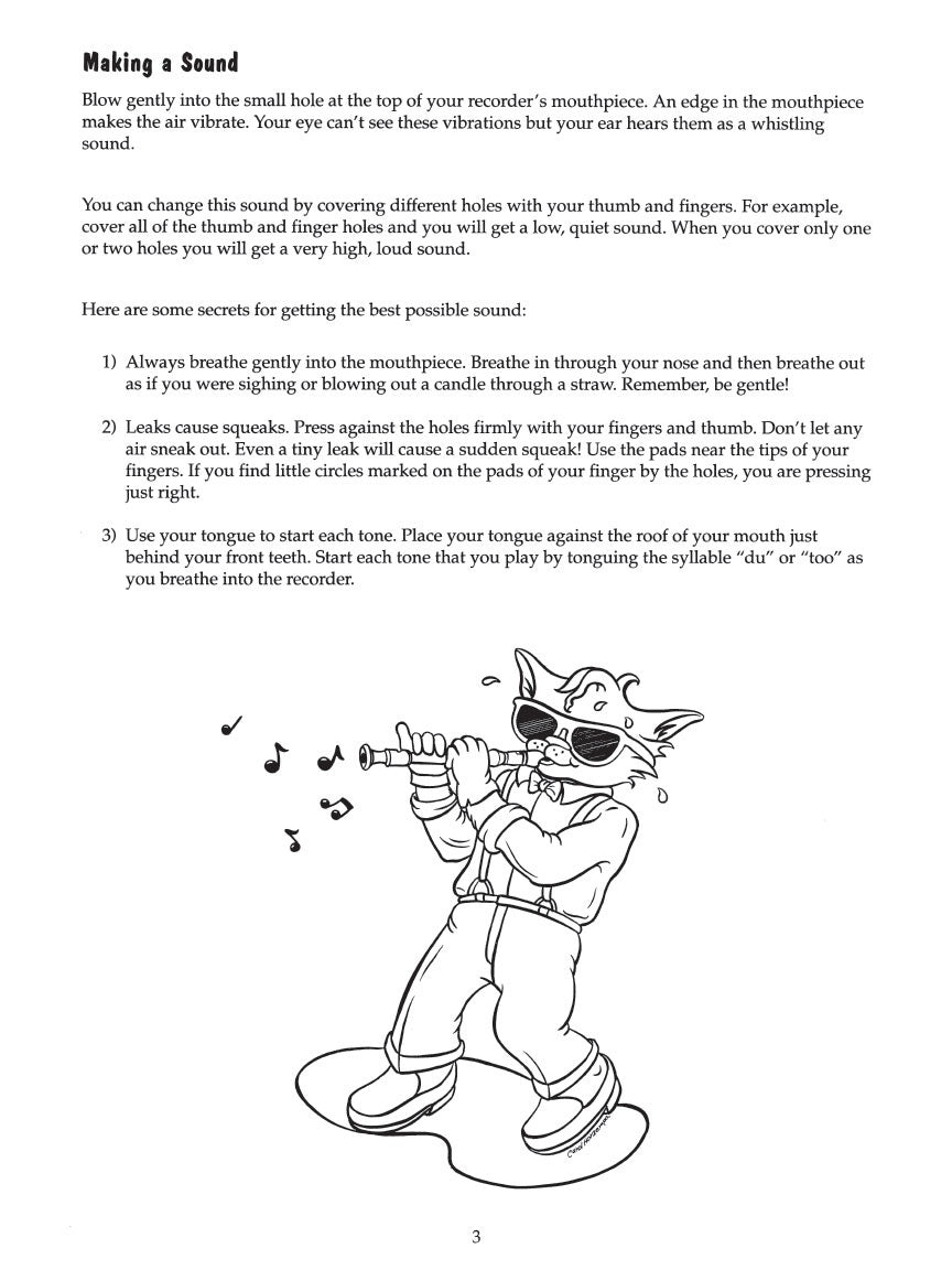 Recorder Fun! Teach Yourself the Easy Way! - sample page 4