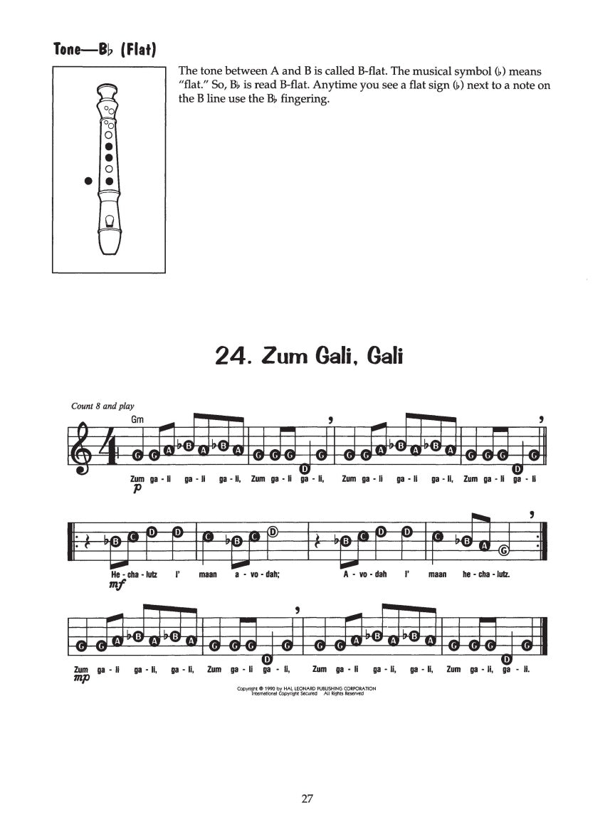 Recorder Fun! Teach Yourself the Easy Way! - sample page 6