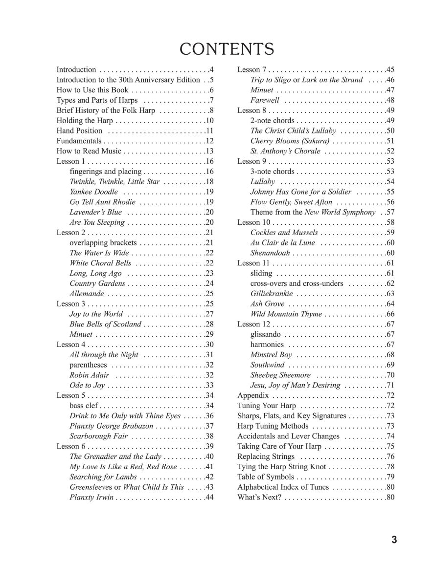 Teach Yourself to Play the Folk Harp - sample page 2