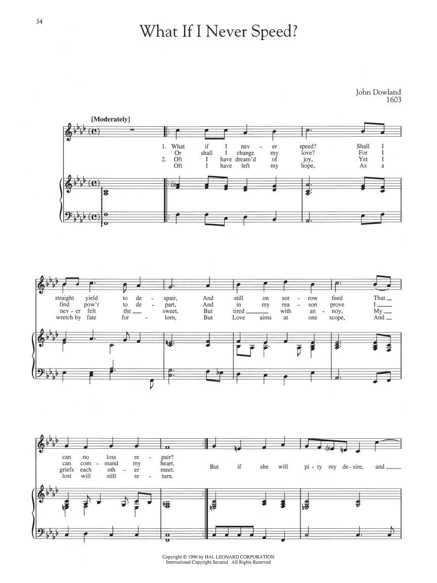 English Songs: Renaissance to Baroque - sample page 3