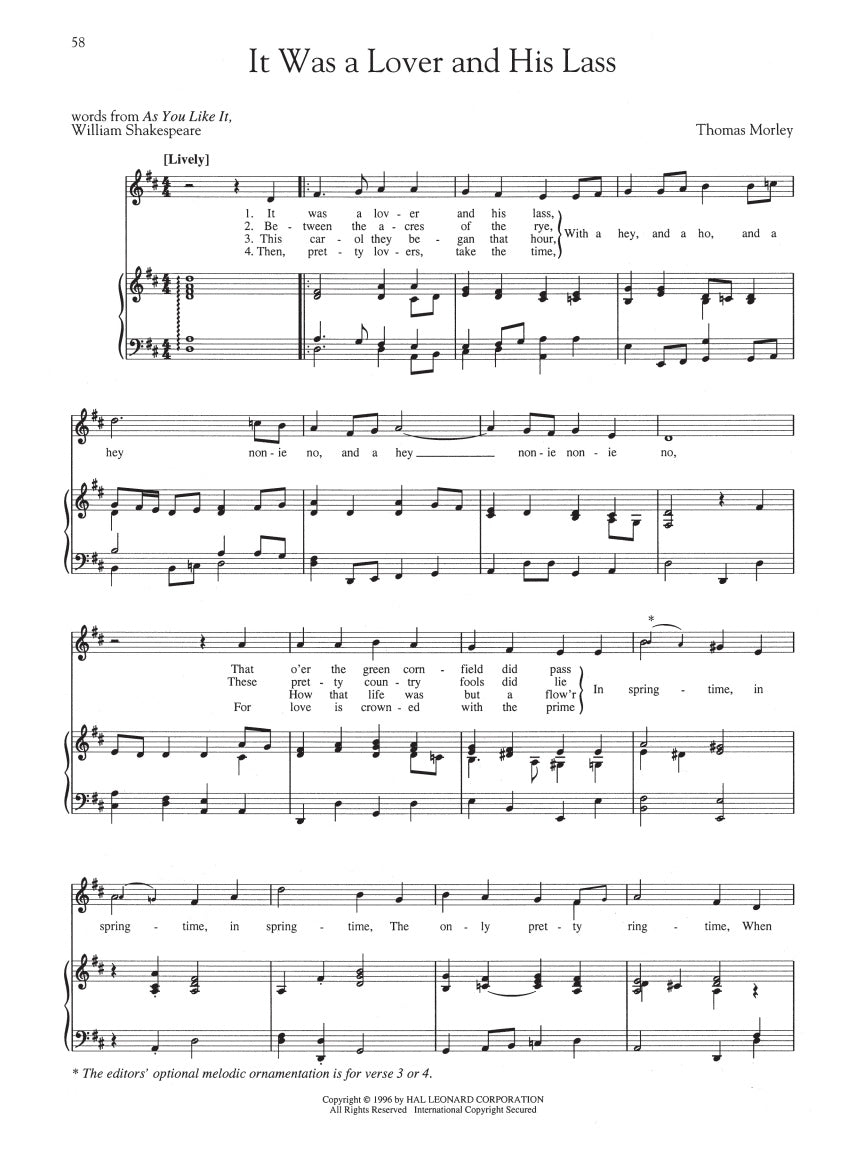 English Songs: Renaissance to Baroque - sample page 4