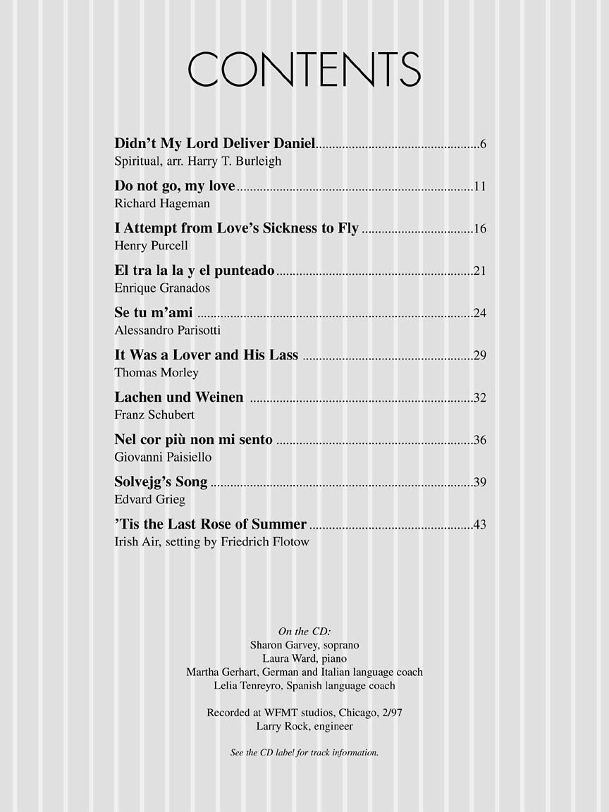 Classical Contest Solos - Soprano - sample page 3