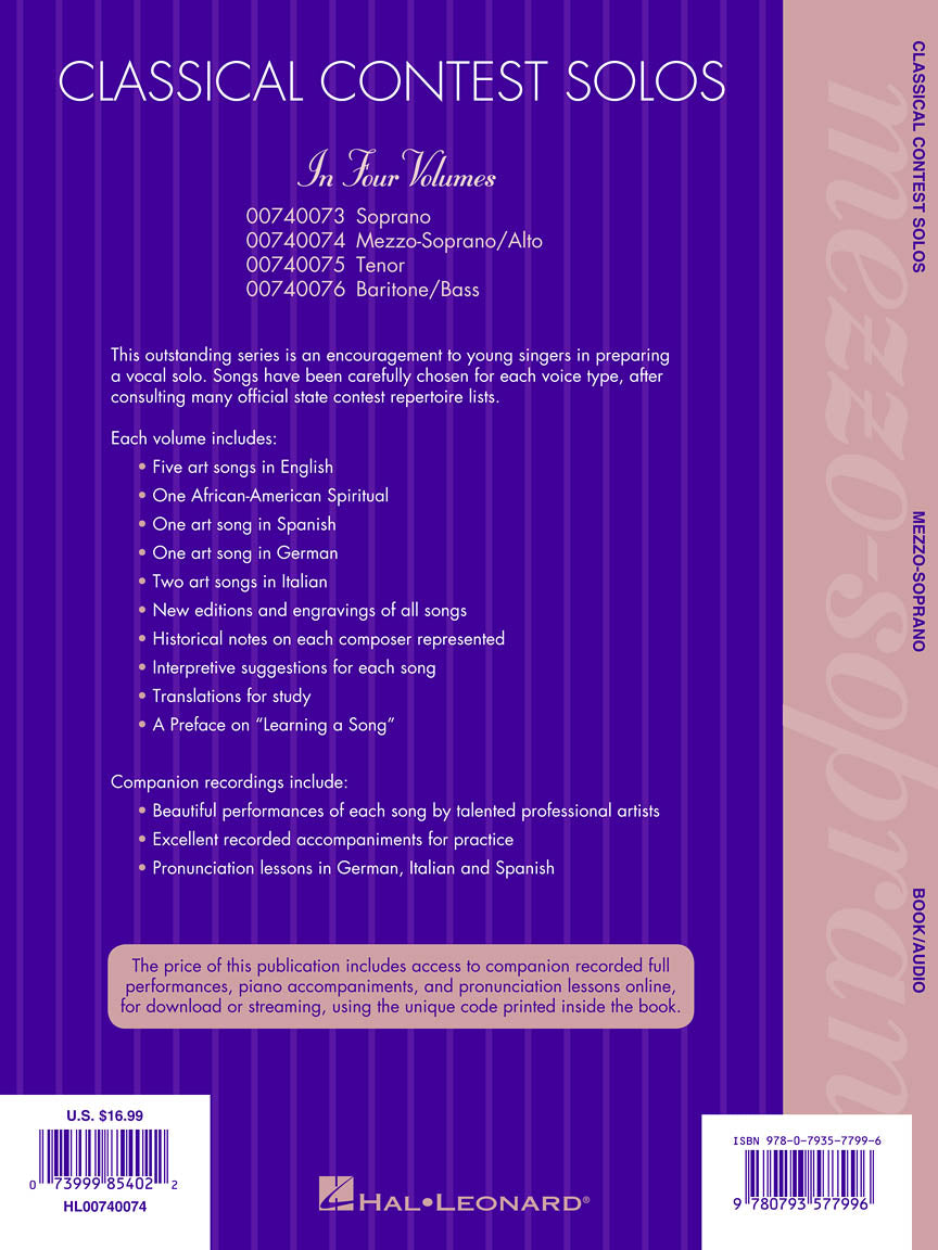 Classical Contest Solos - Mezzo-Soprano - sample page 2