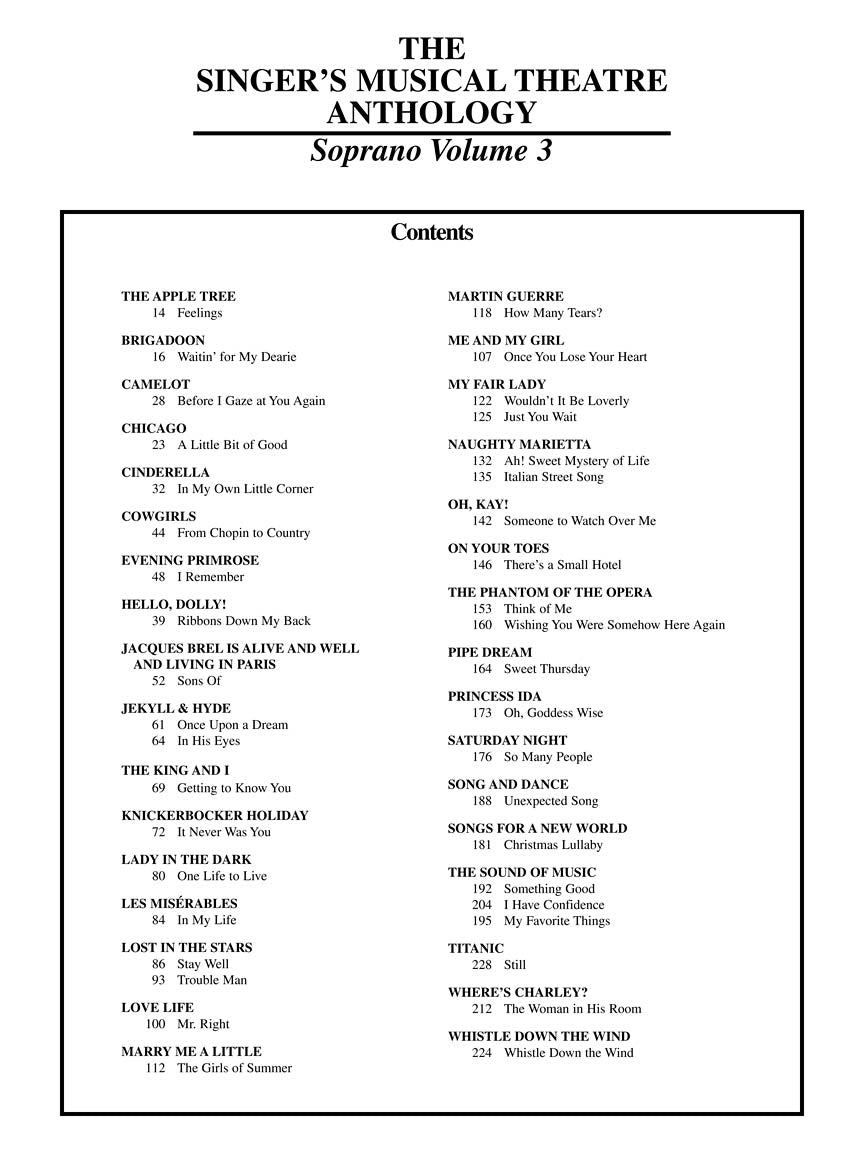 The Singer's Musical Theatre Anthology – Volume 3 - sample page 4