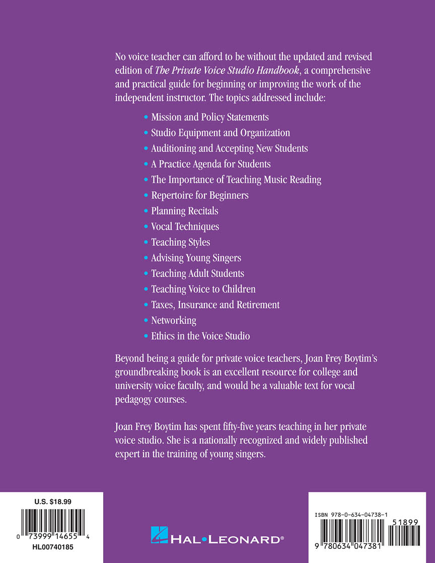 The Private Voice Studio Handbook – Revised Edition - sample page 2
