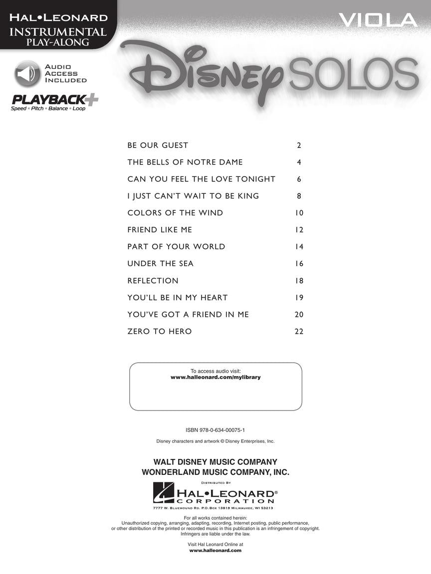 Disney Solos for Viola - sample page 2