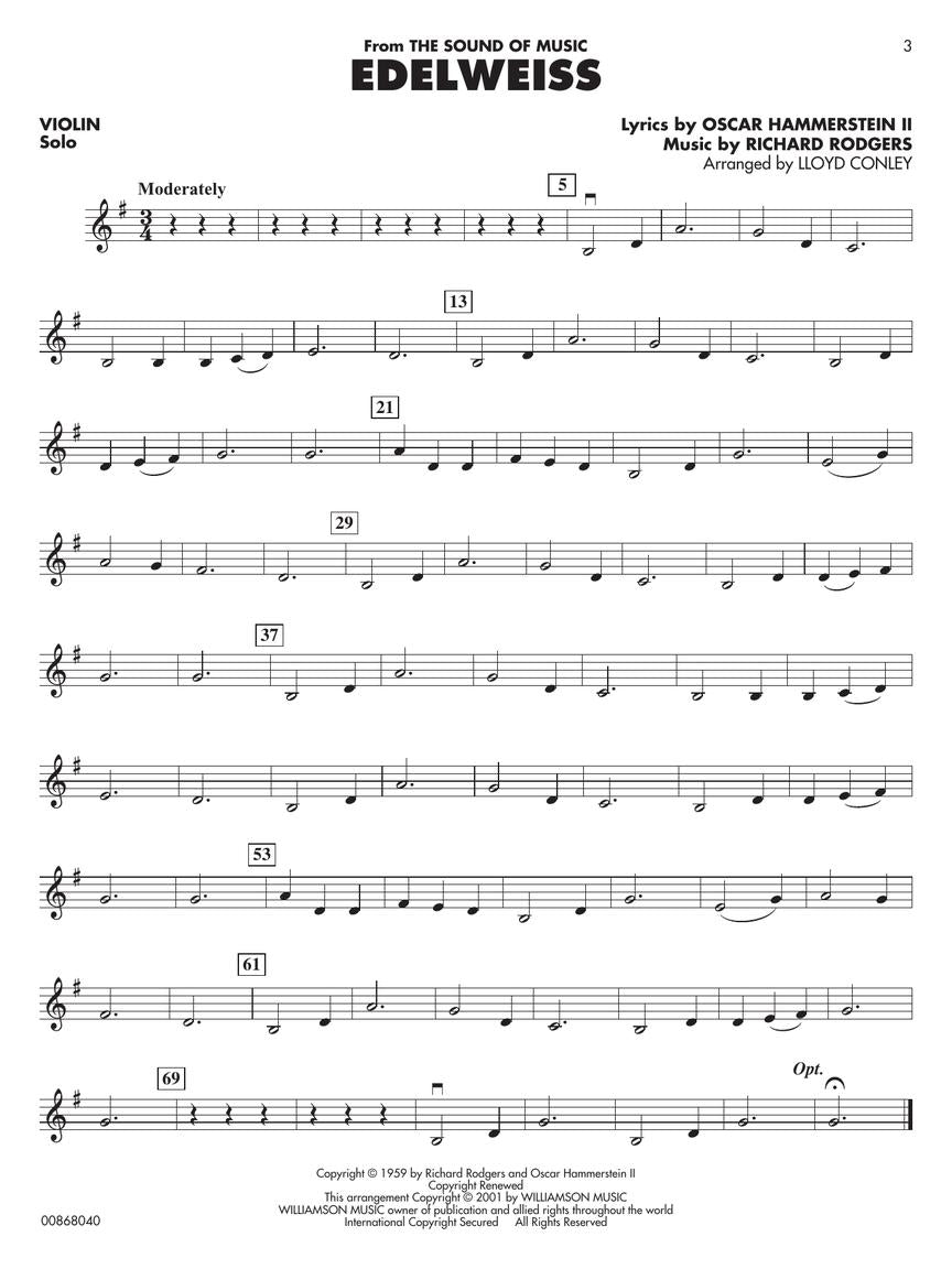 Essential Elements Broadway Favorites for Strings – Violin 1/2 - sample page 3
