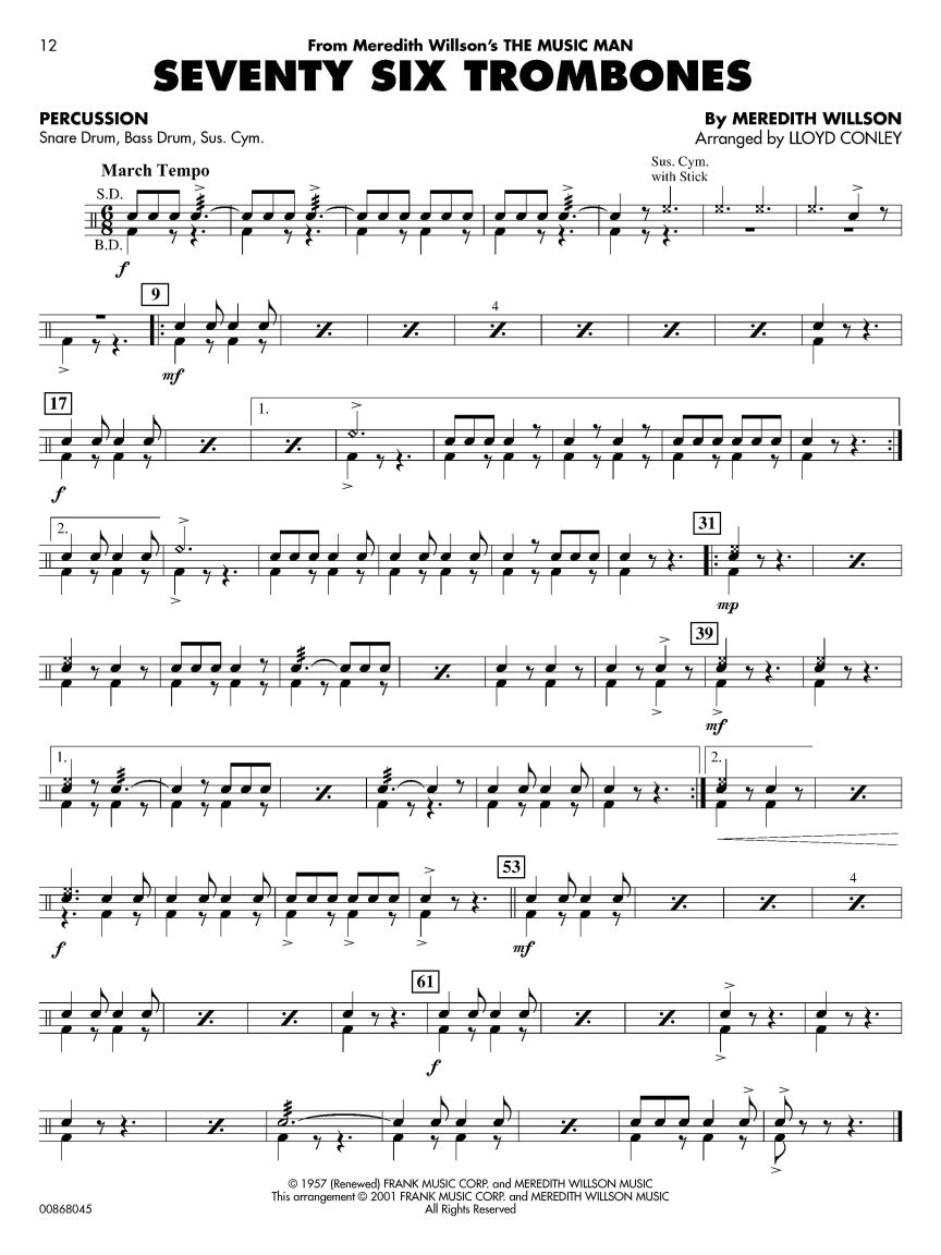 Essential Elements Broadway Favorites for Strings – Percussion Accompaniment - sample page 5