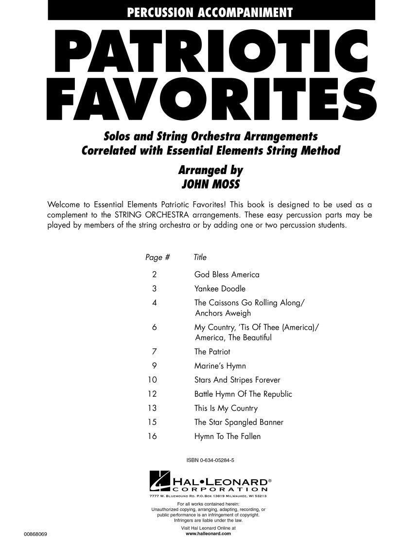 Patriotic Favorites for Strings - sample page 2