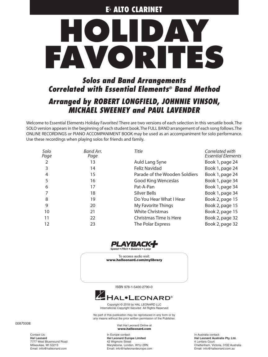 Essential Elements Holiday Favorites - sample page 2