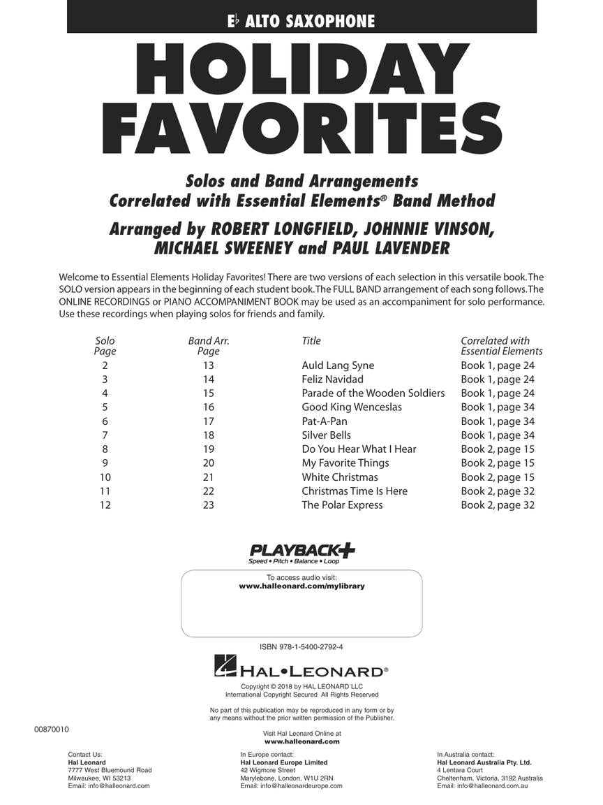 Essential Elements Holiday Favorites - sample page 2