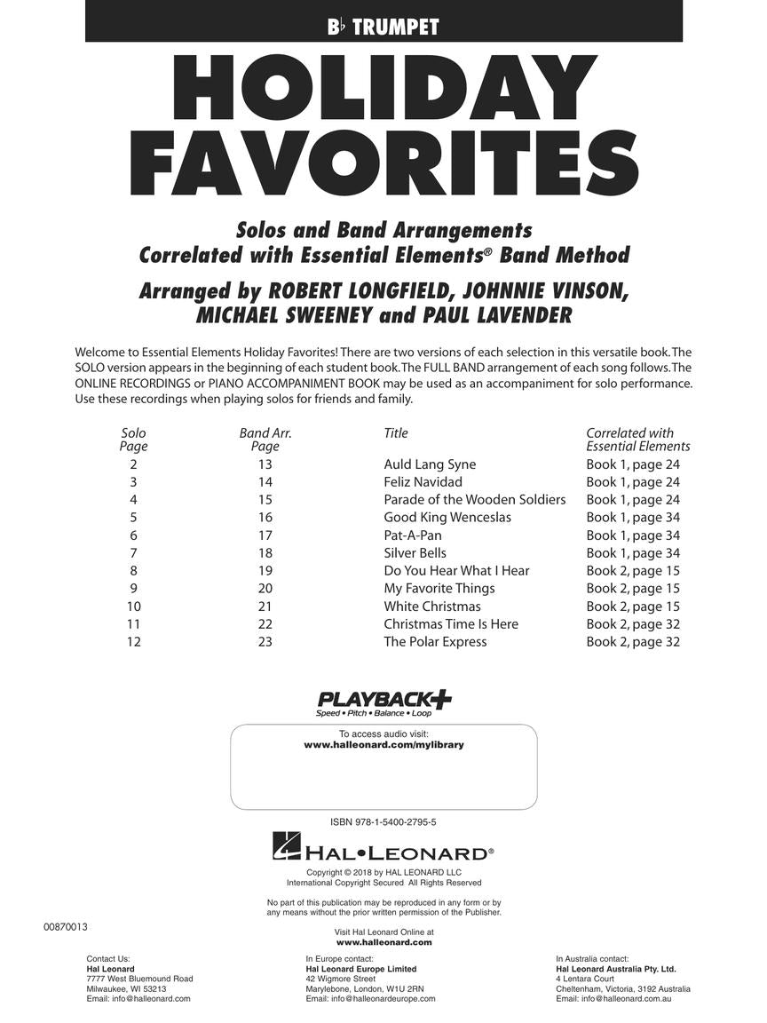 Essential Elements Holiday Favorites - sample page 2