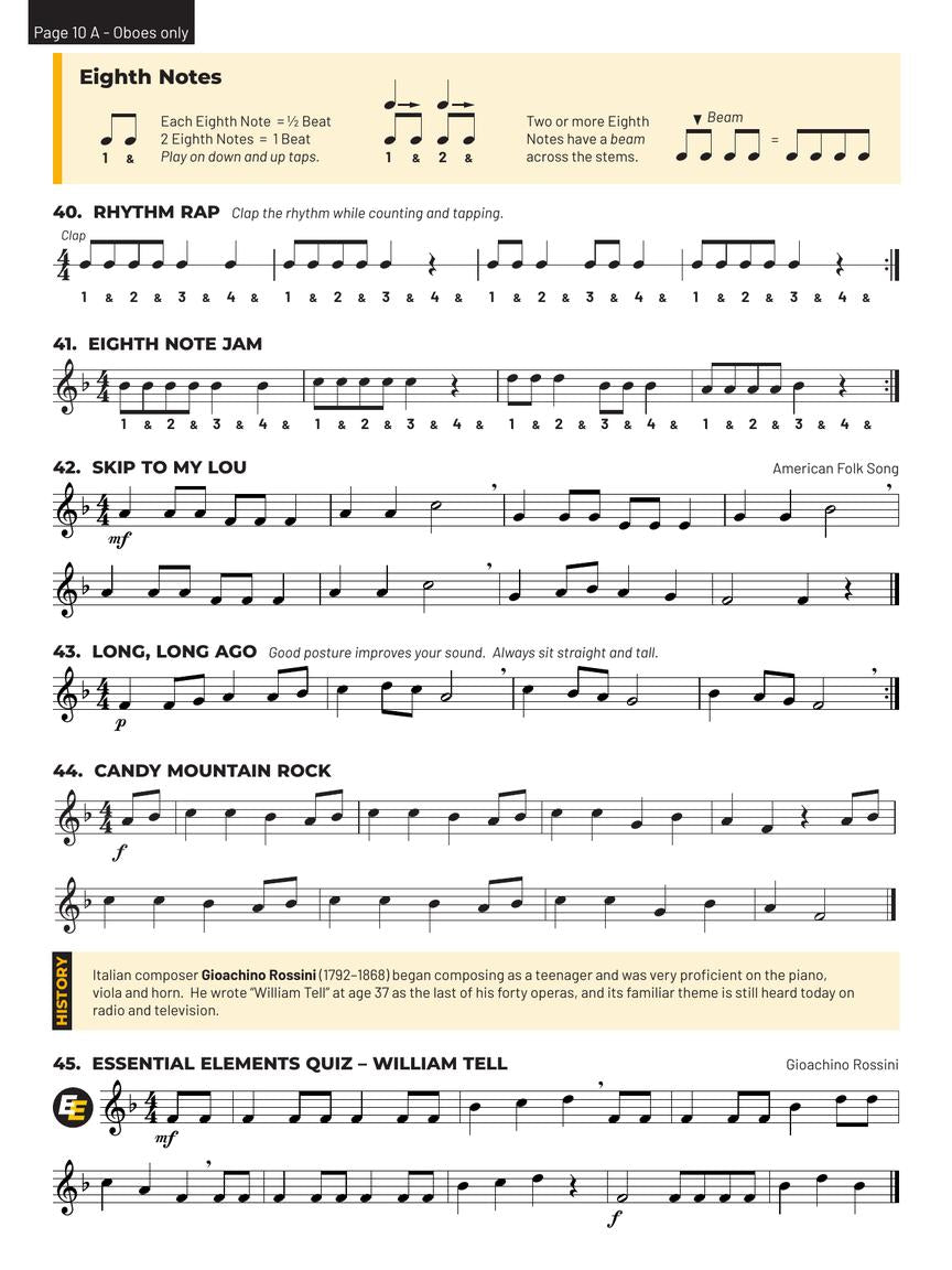 Essential Elements for Band – Oboe Book 1 with Online Resources - sample page 4