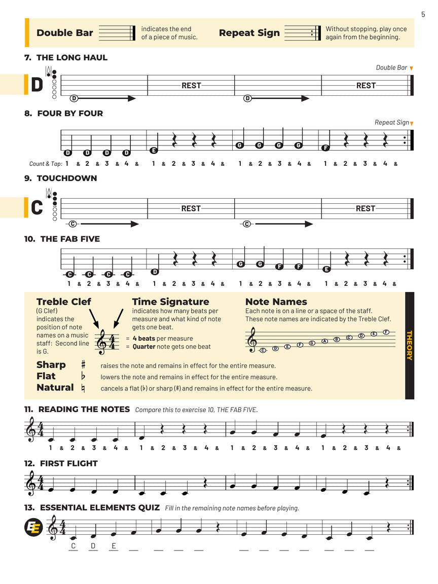 Essential Elements for Band – Bb Clarinet Book 1 with Online Resources - sample page 2