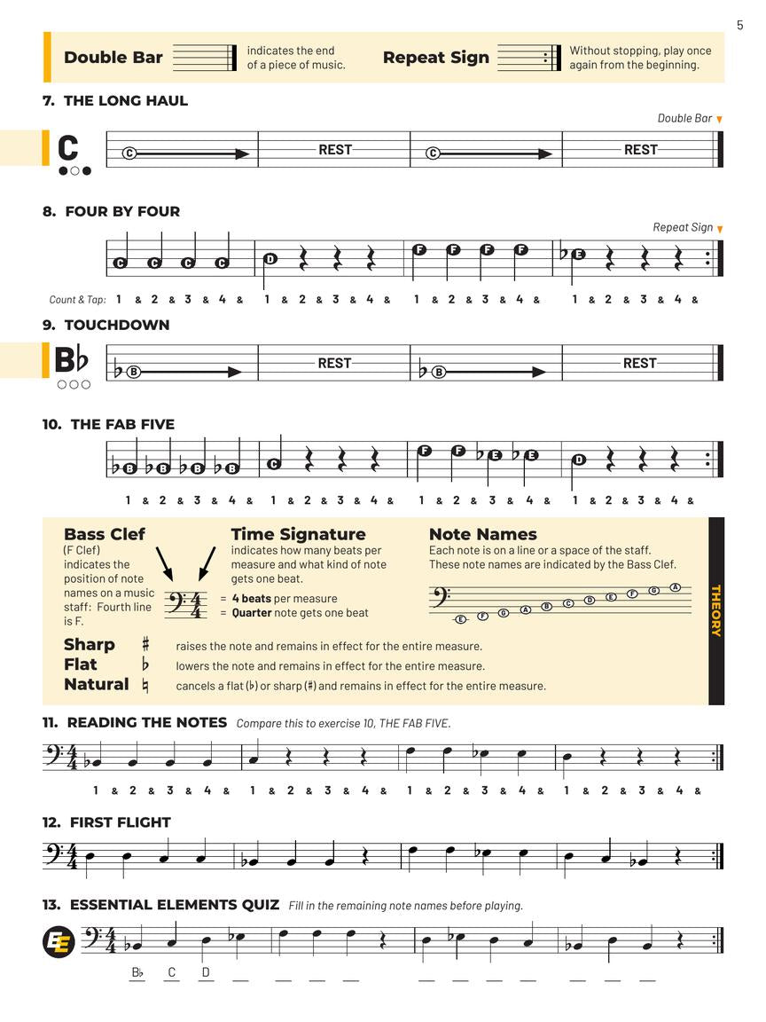 Essential Elements for Band – Baritone B.C. Book 1 with Online Resources - sample page 2