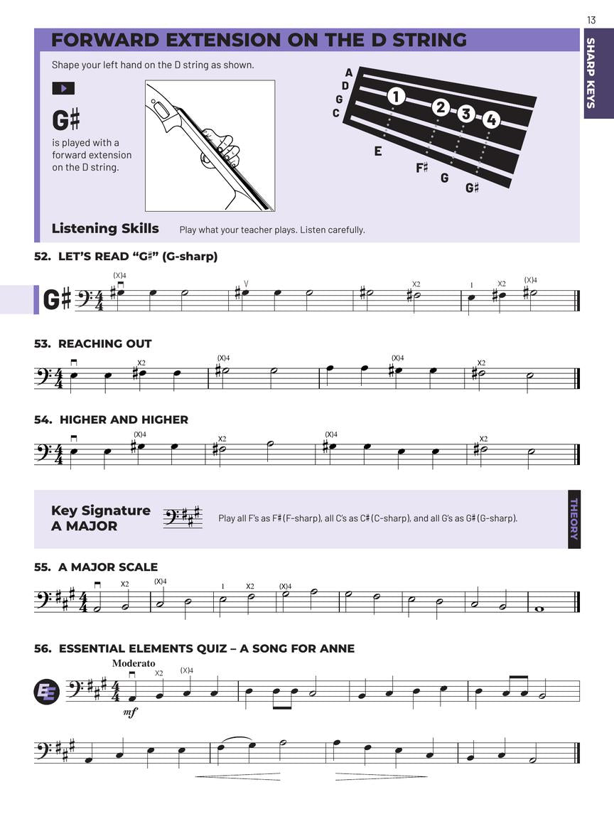Essential Elements for Strings – Cello Book 2 with Online Resources - sample page 4