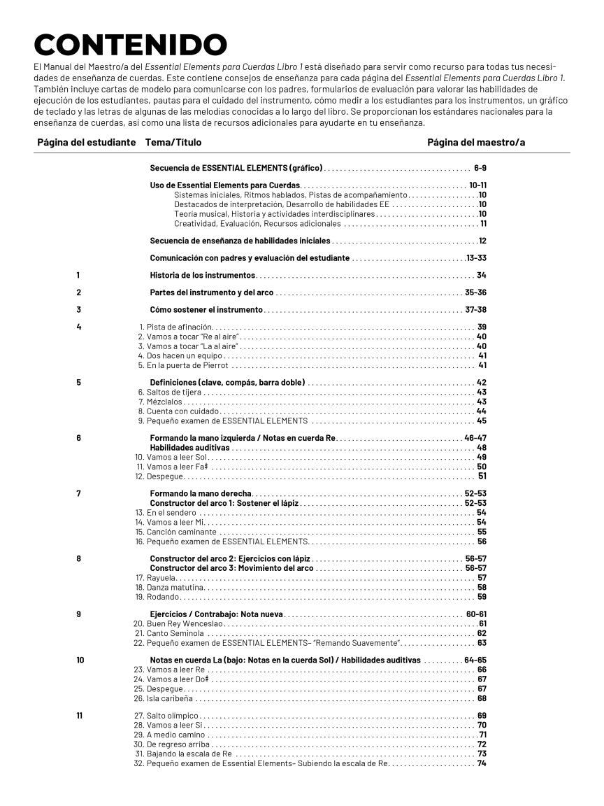 Essential Elements for Strings – Teacher Manual Book 1 with Online Resources: SPANISH EDITION - sample page 2