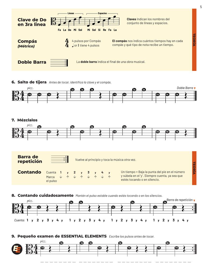 Essential Elements para Cuerdas – Viola Libro Número 1 – Recursos en Línea Incluidos - sample page 2