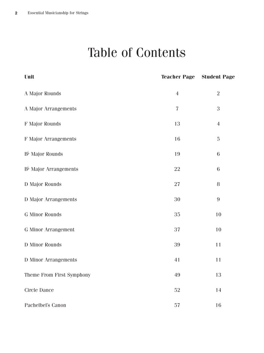Essential Musicianship for Strings – Ensemble Concepts - sample page 2