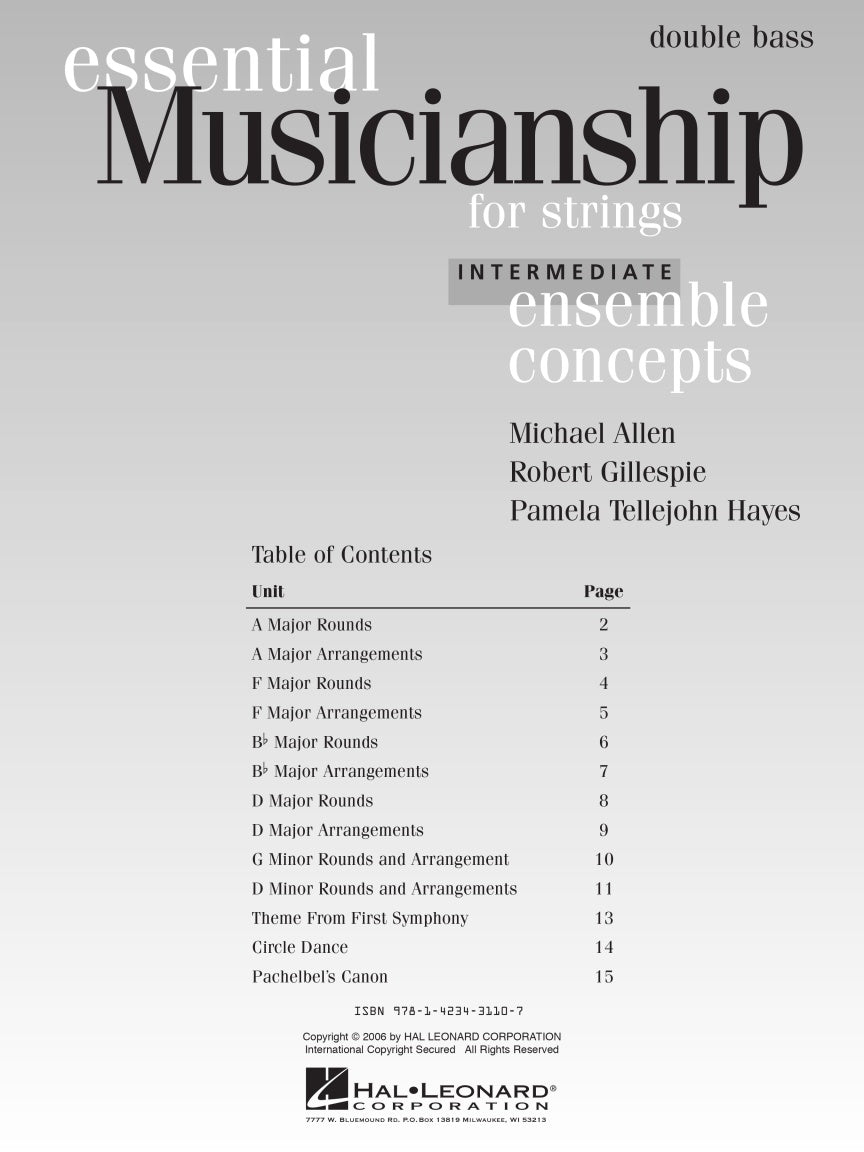 Essential Musicianship for Strings – Ensemble Concepts - sample page 2