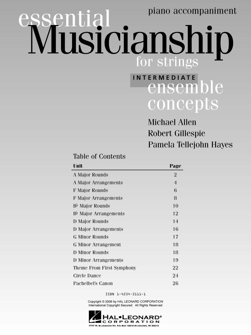 Essential Musicianship for Strings – Ensemble Concepts - sample page 2