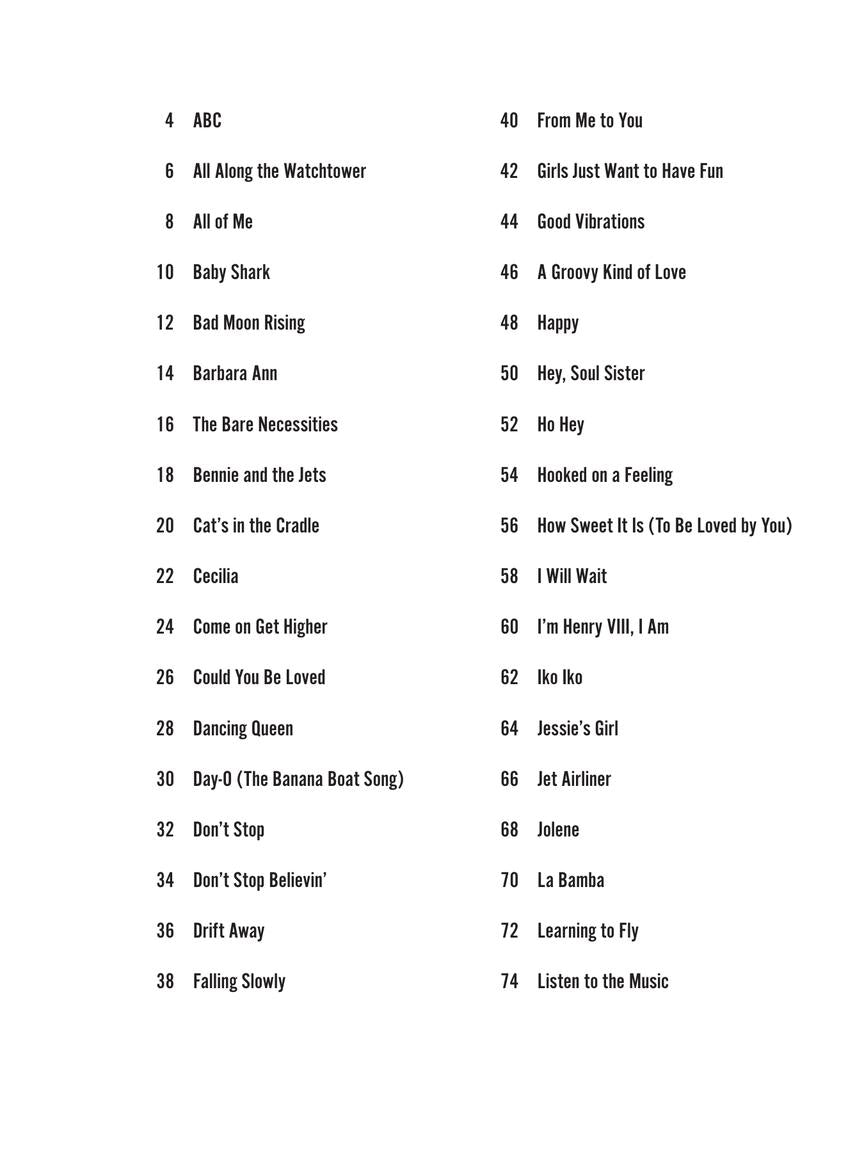 Sing-Along Songs – Strum Together - sample page 2