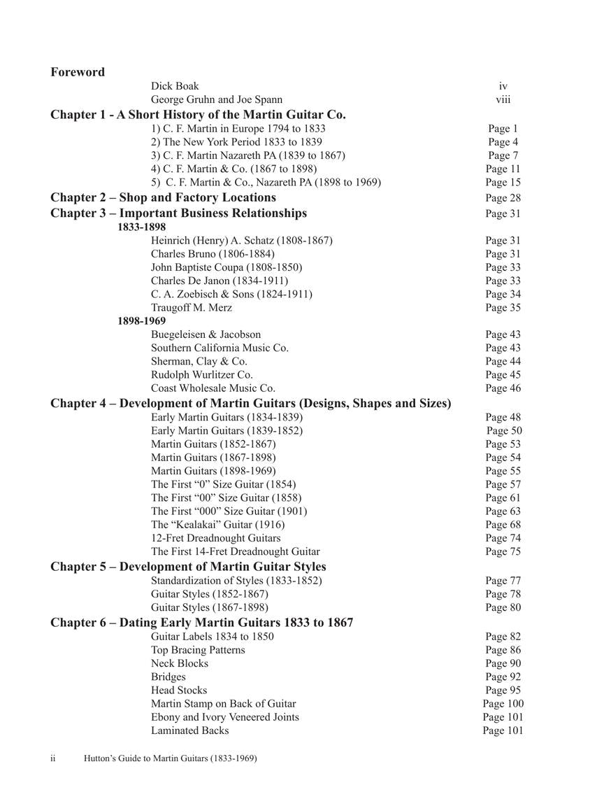 Hutton's Guide to Martin Guitars: 1833-1969 - sample page 2