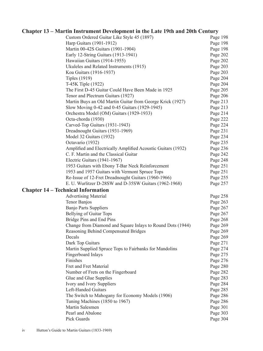 Hutton's Guide to Martin Guitars: 1833-1969 - sample page 4