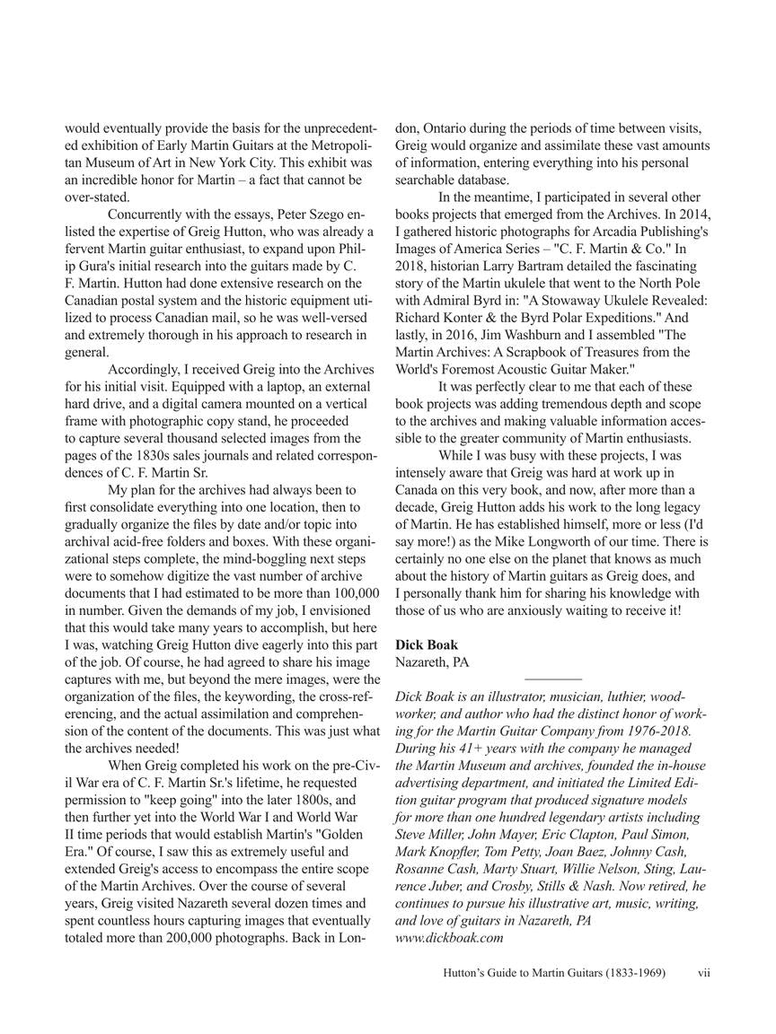 Hutton's Guide to Martin Guitars: 1833-1969 - sample page 7
