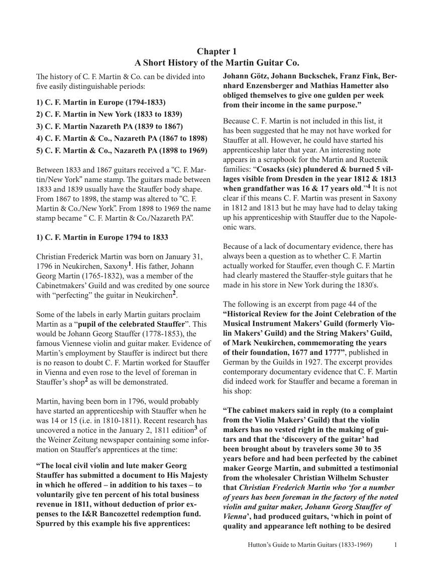 Hutton's Guide to Martin Guitars: 1833-1969 - sample page 9