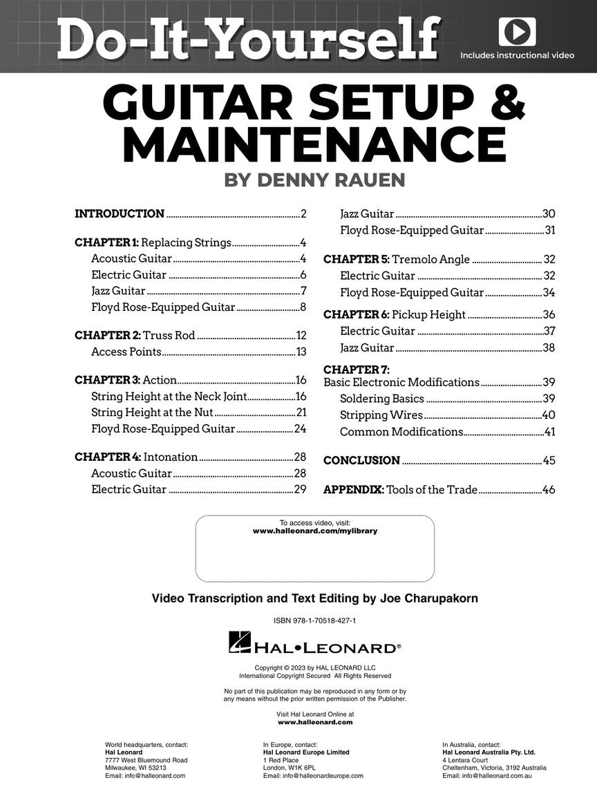Do-It-Yourself Guitar Setup & Maintenance - sample page 2