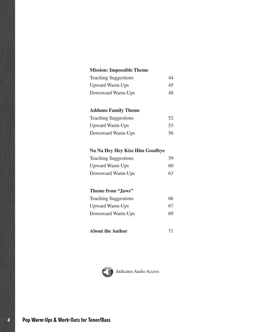Pop Warm-Ups and Work-Outs for Tenor/Bass - sample page 3