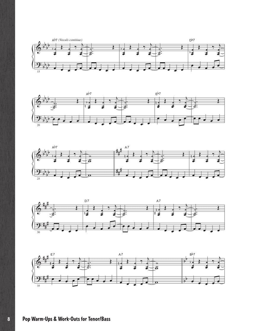 Pop Warm-Ups and Work-Outs for Tenor/Bass - sample page 7