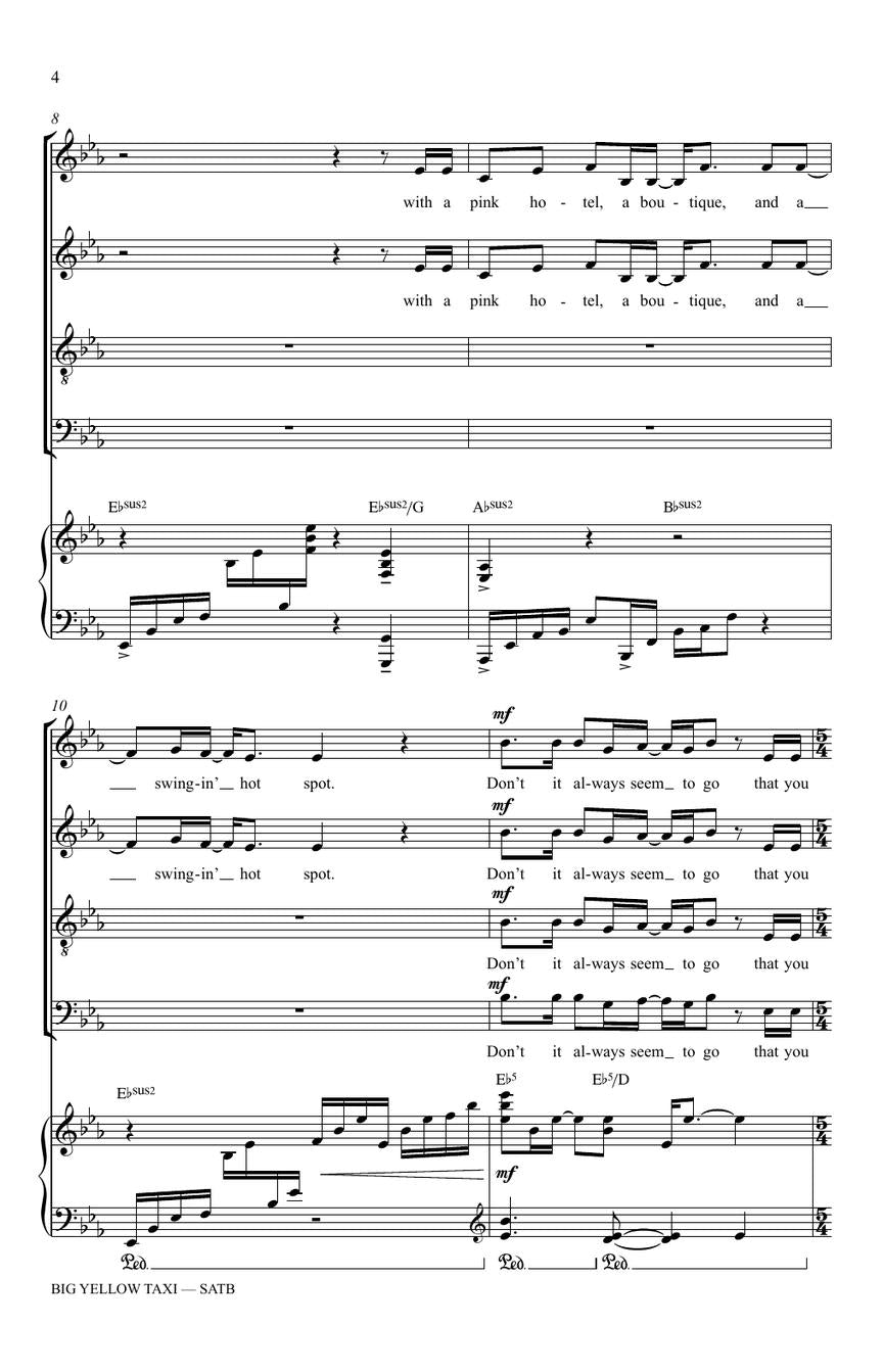Big Yellow Taxi - sample page 4
