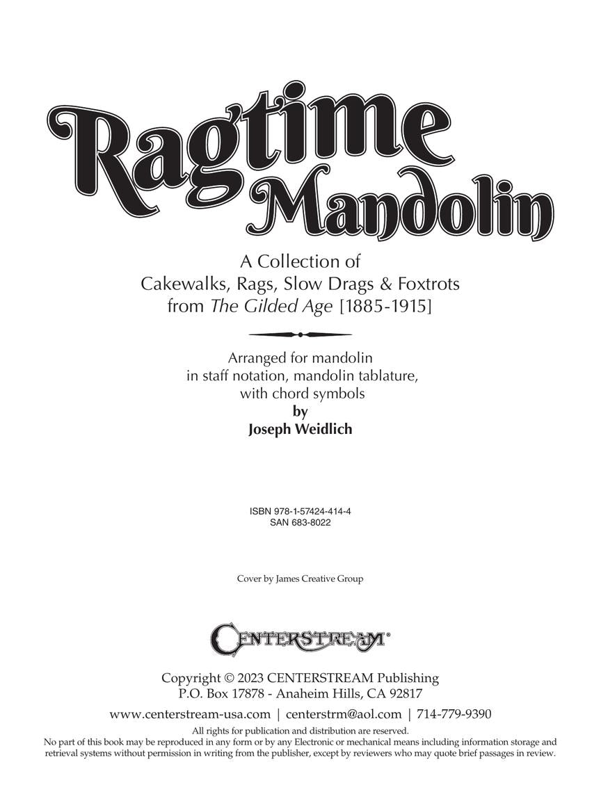 Ragtime Mandolin - sample page 2