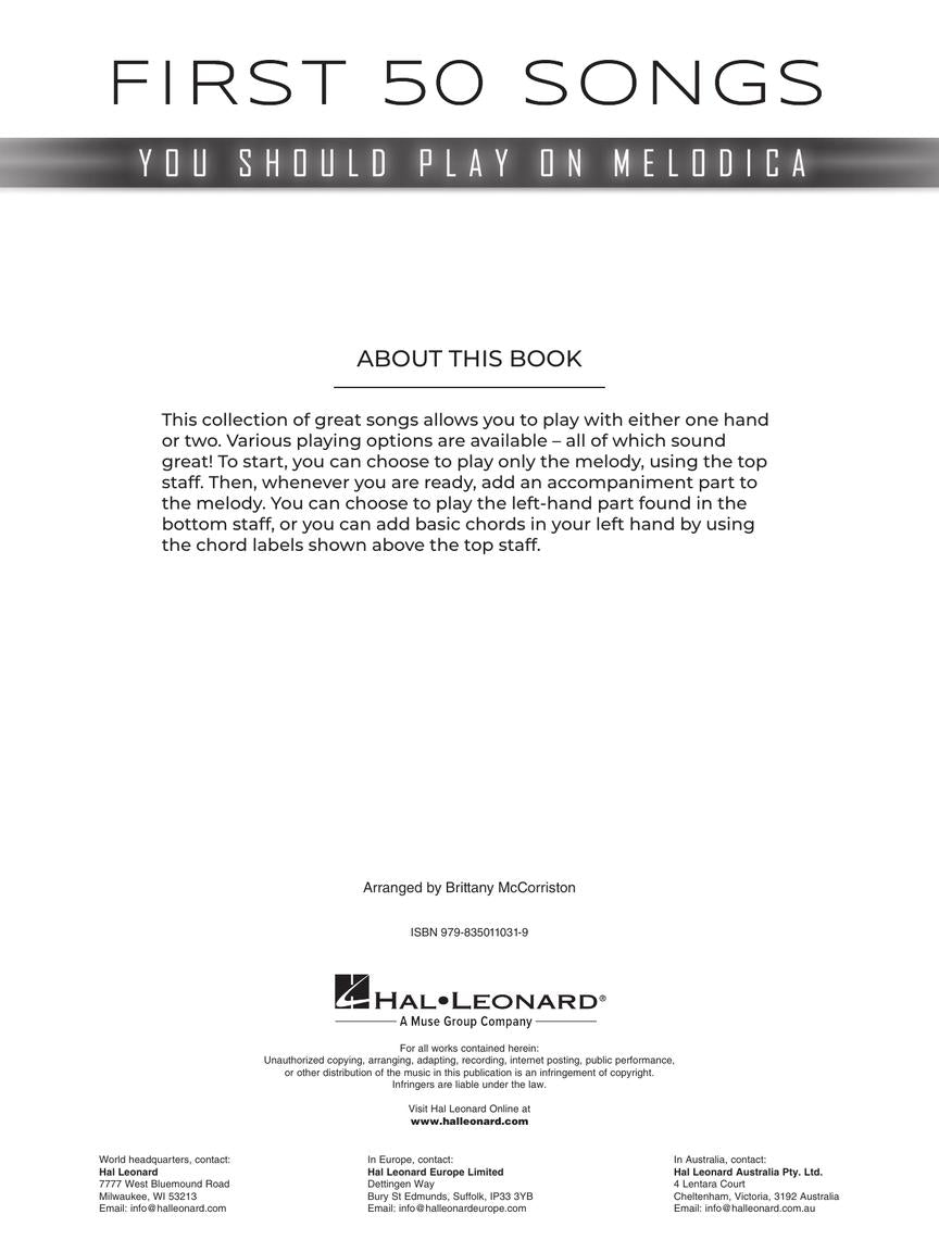 First 50 Songs You Should Play on Melodica - sample page 2