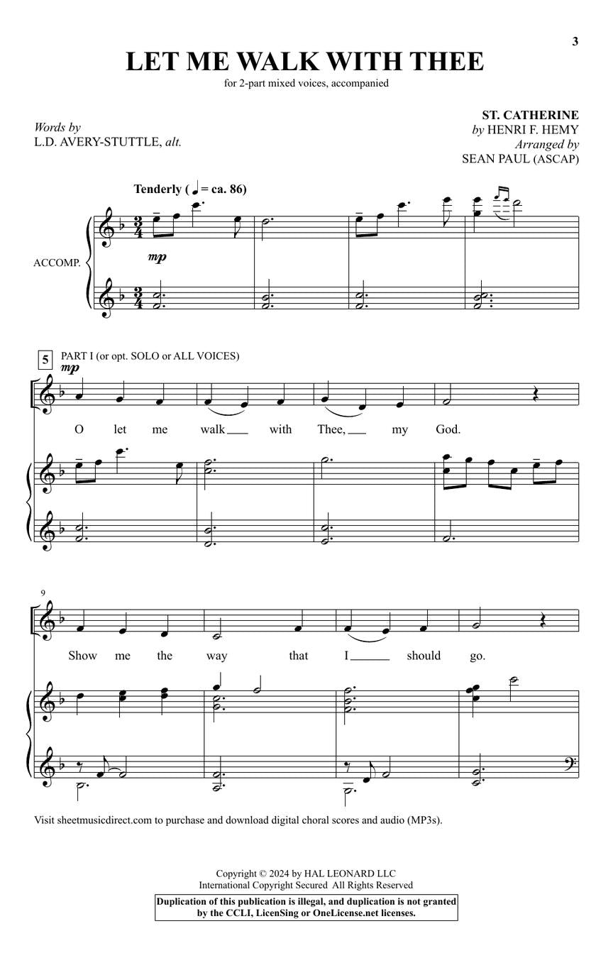 Let Me Walk with Thee - sample page 2