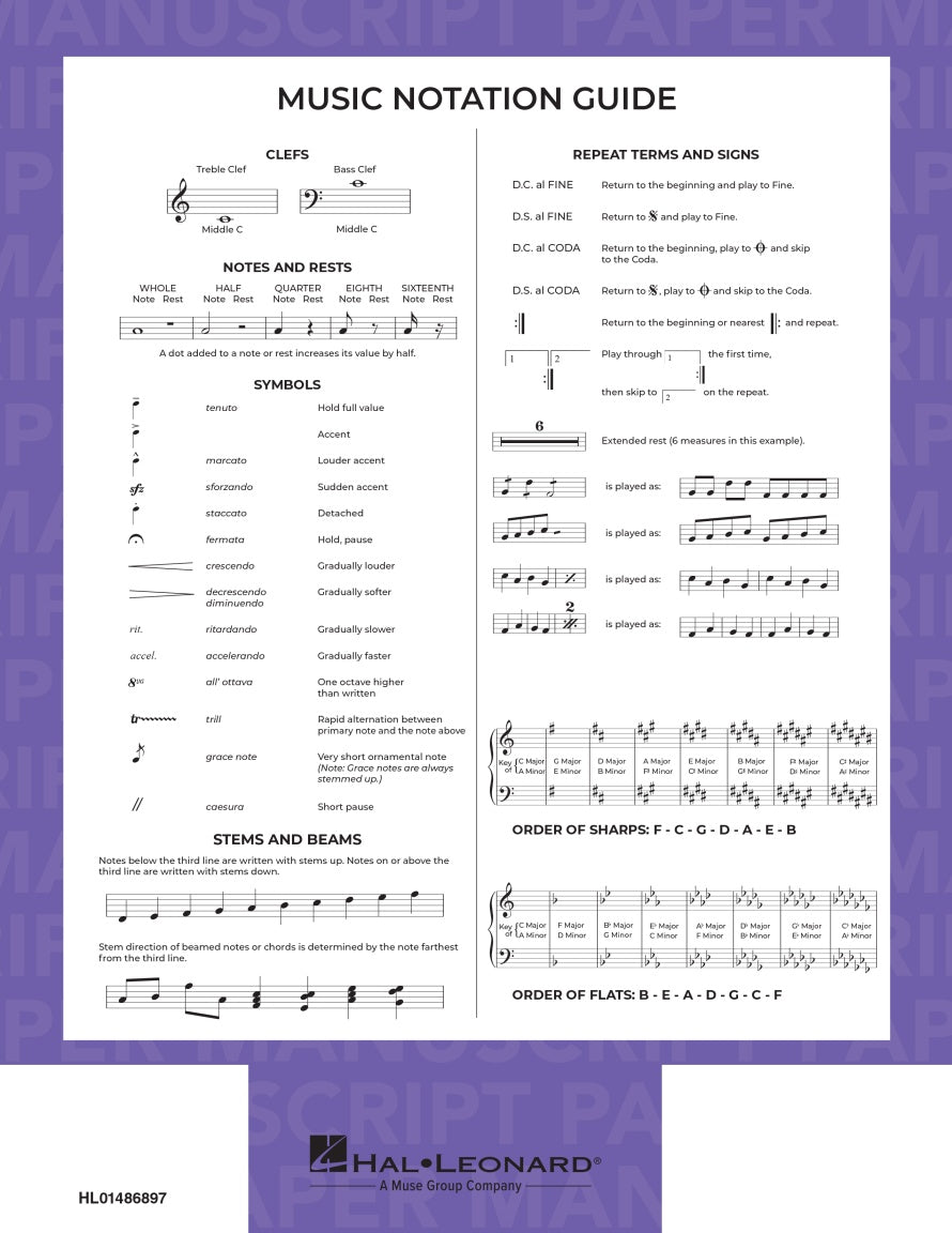 Hal Leonard Manuscript Paper - sample page 3