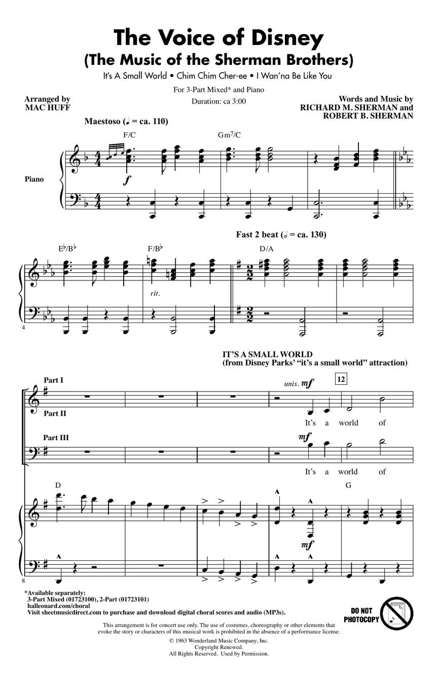 The Voice of Disney (The Music of the Sherman Brothers) - sample page 2