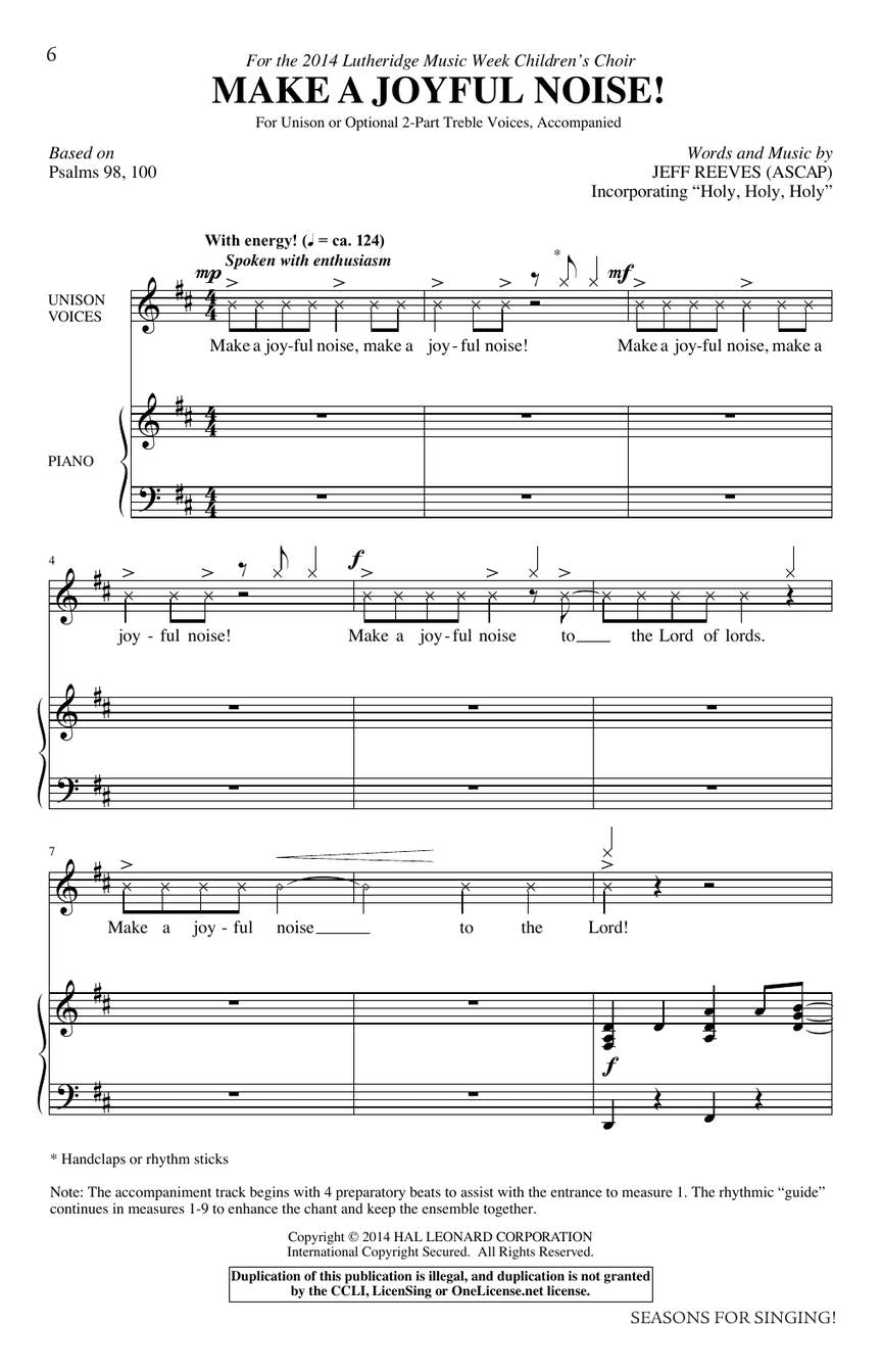 Seasons for Singing! - sample page 2