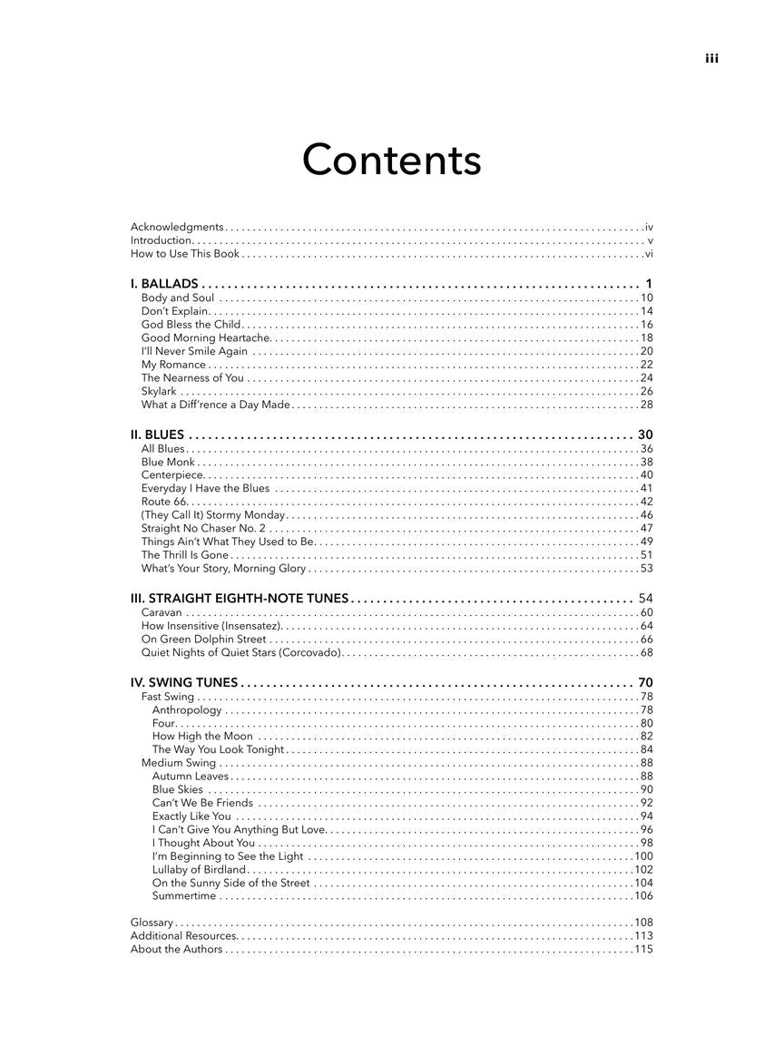 Berklee Singer's Guide to Jazz & Blues Songs - sample page 2